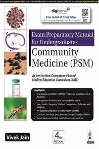 Exam Preparatory Manual for Undergraduates Community Medicine (PSM) 4/e (Paperback) | Released: 01 Jan 2022